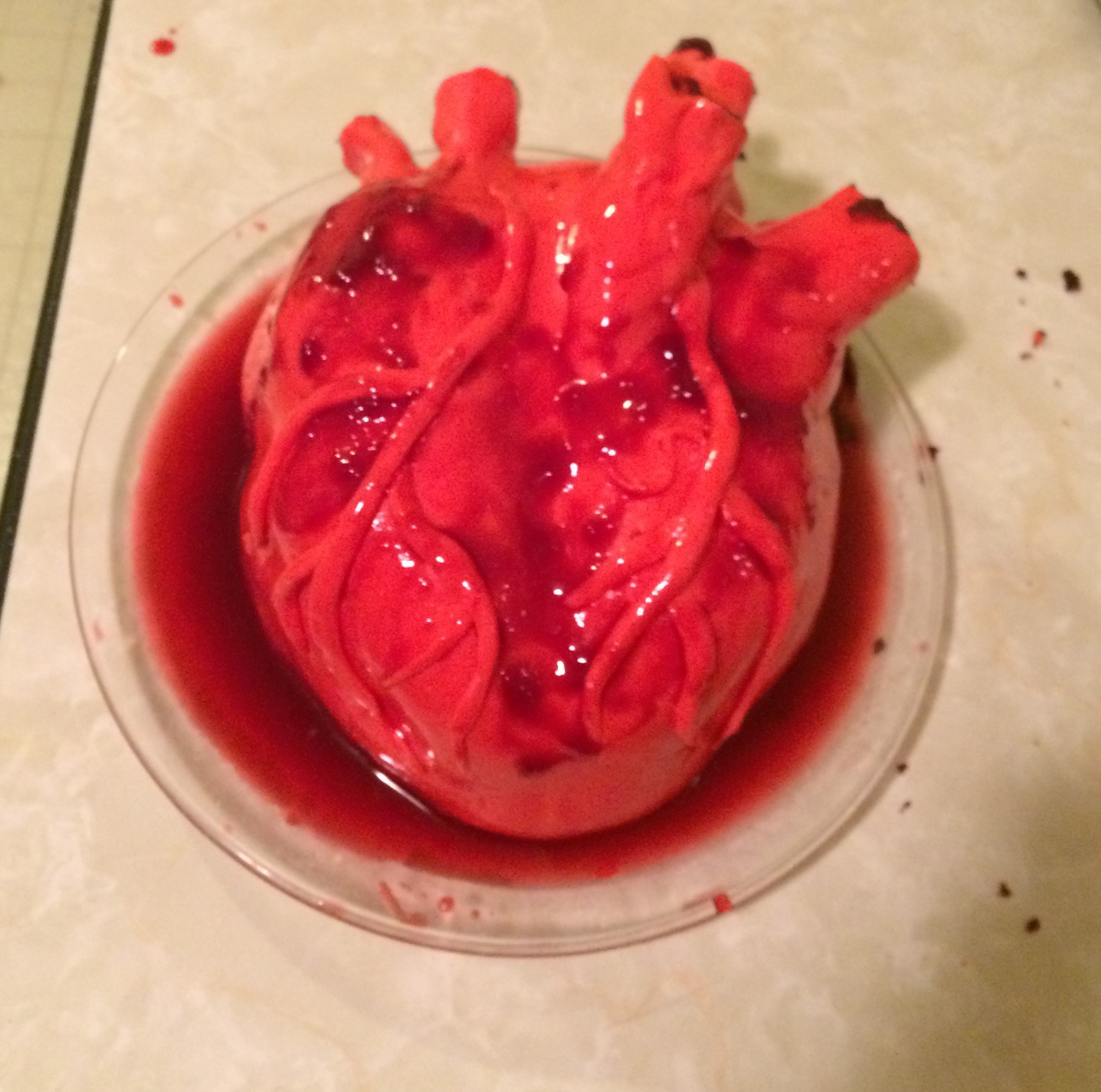 Human Heart Cake front view